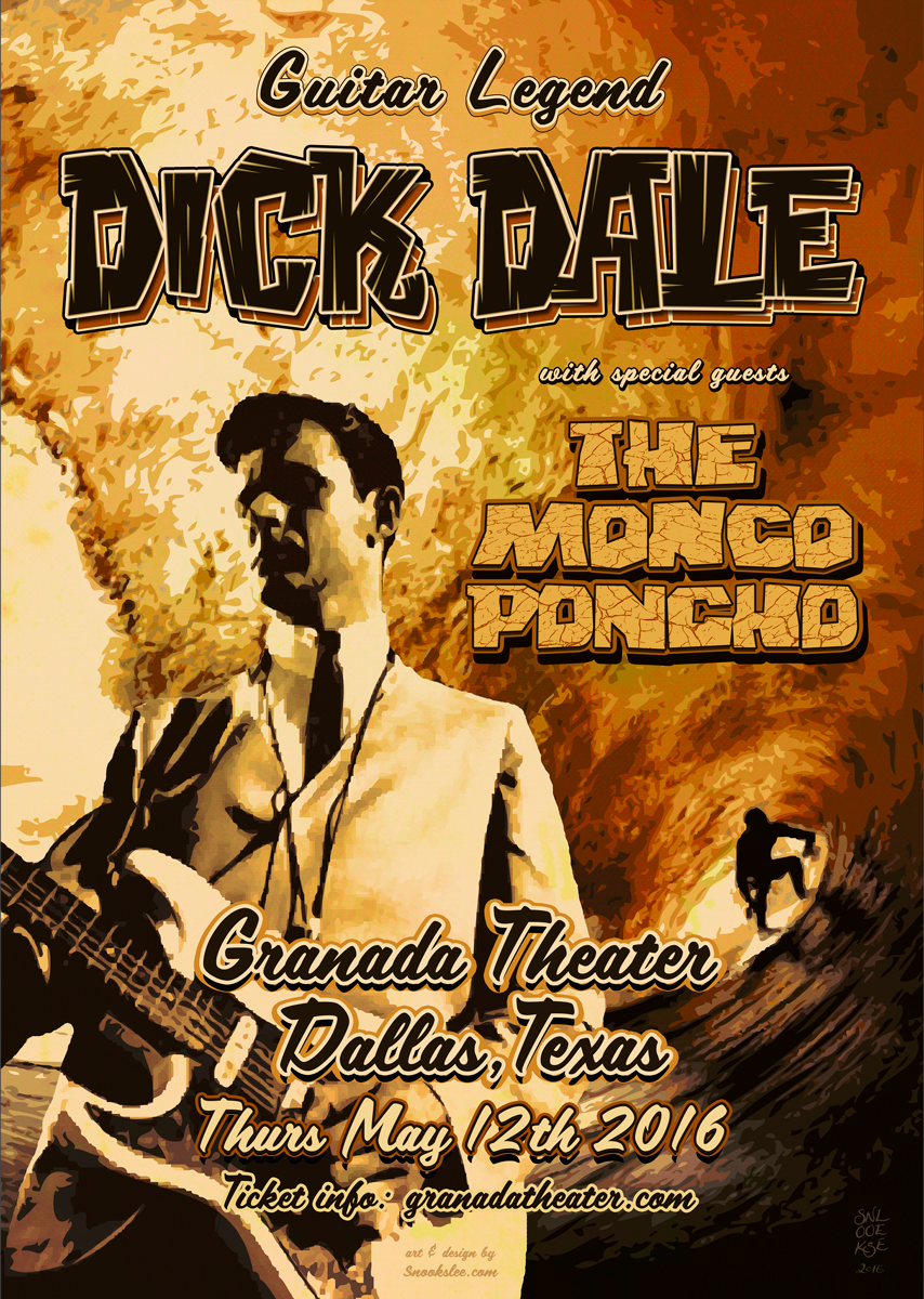 Dick Dale poster Surf guitar
