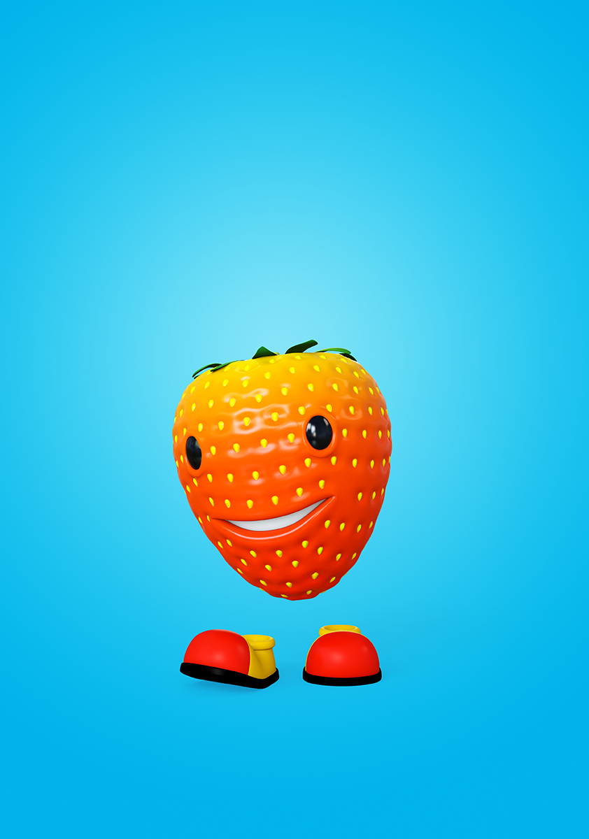 3D Advertising  Cartoons characterdesign fruits ILLUSTRATION  modeling theodoru vitamin