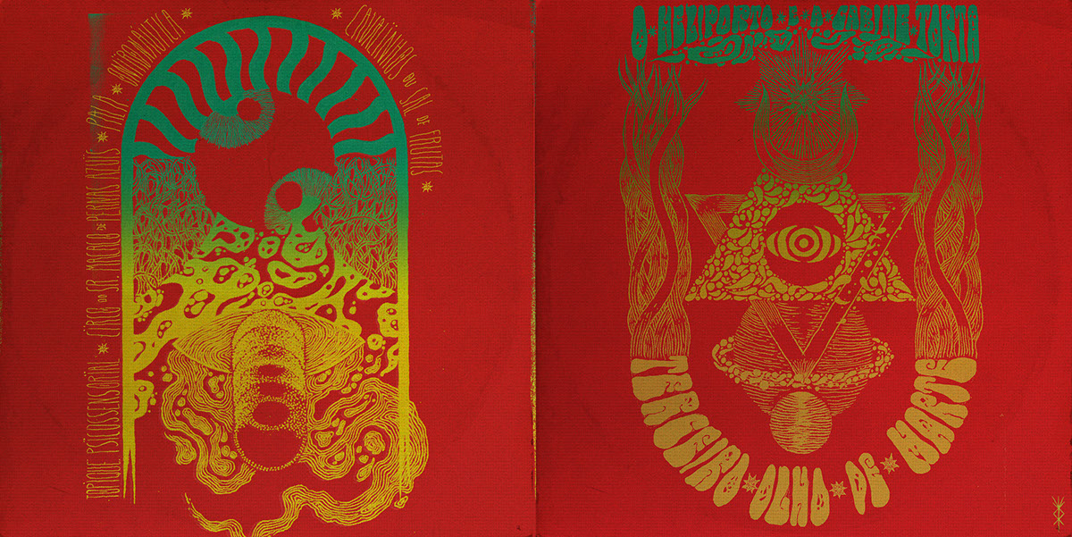 psychedelic psychedelia acid 60's Terceiro olho Marte heliporto cabine torta