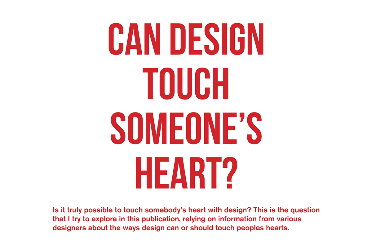 can design touch someone's heart design reader ESAD venturu ines ventura