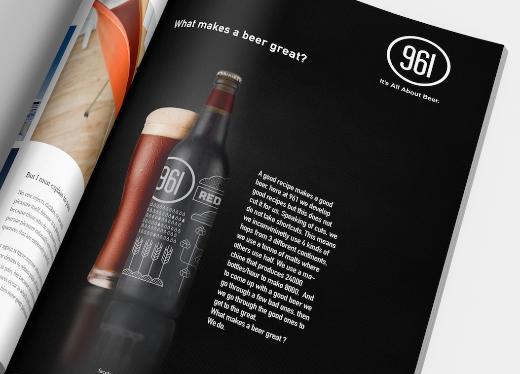 craft beer Press ads 961 beer beer unipole communication campaign lebanon