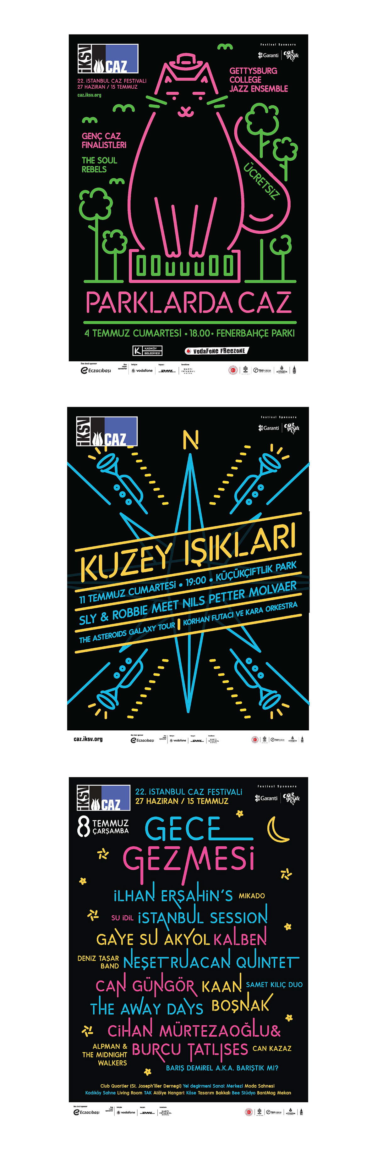 jazz festival istanbul design vector