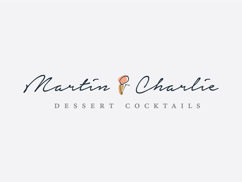 Adobe Portfolio dessert cocktail bar poster brand element