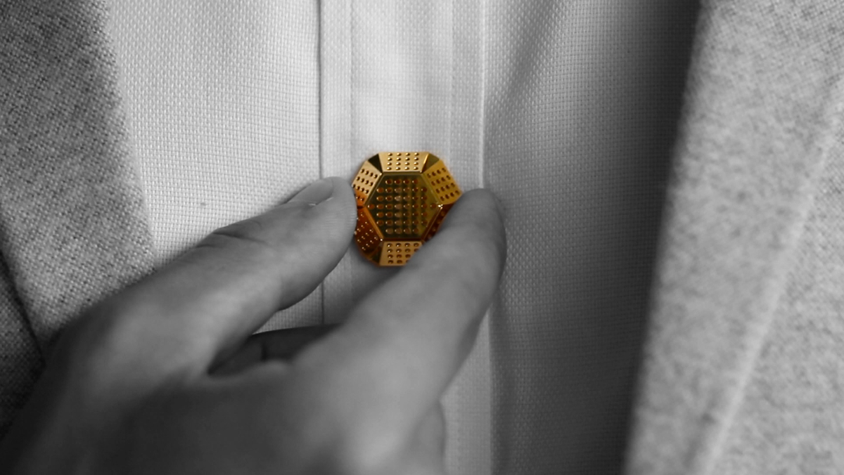 Studio Swine buttons button cufflinks customised costume luxury gold geometric são paulo Brasil Brazil