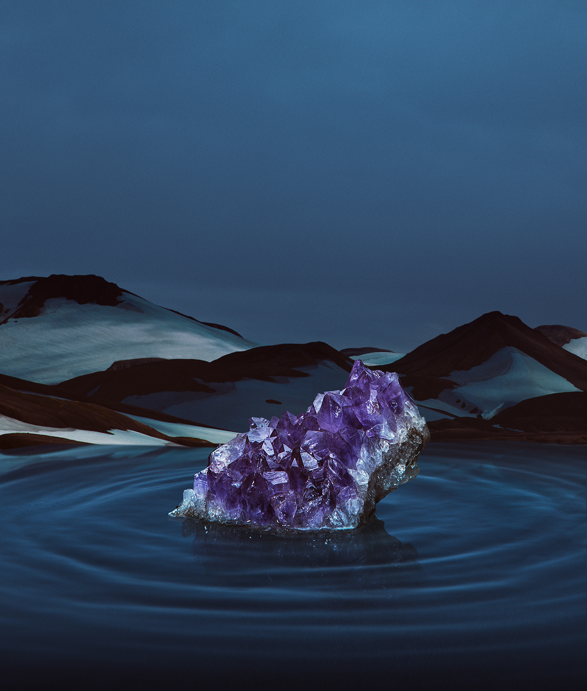 quartz Gems precious gems still life product iceland mountains