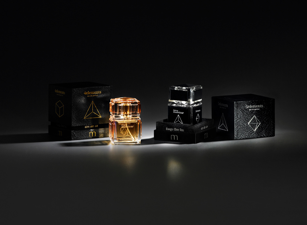 ramon molvizar 4 elements 5 elements perfume design gal.la termes desing perfume luxury perfume perfume ramon molvizar design parfum