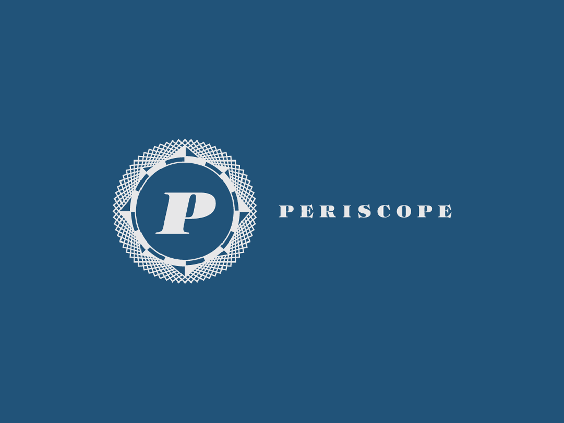 business card letterpress identity Periscope nautical compass rose Portland Oregon Caslon