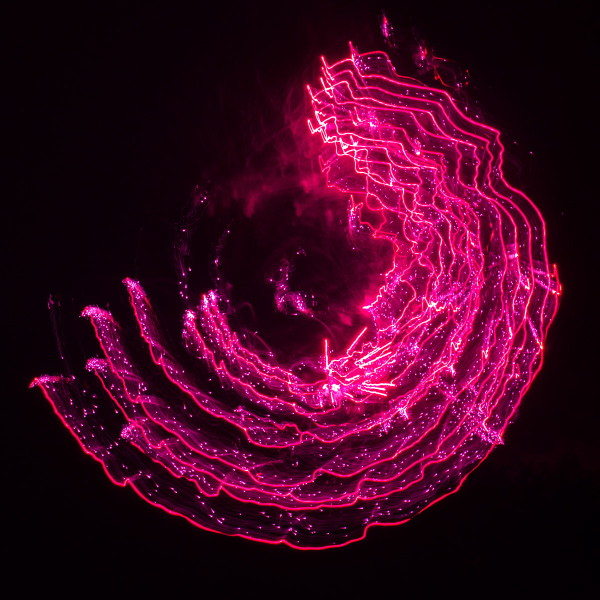 firework long exposure abstract ring
