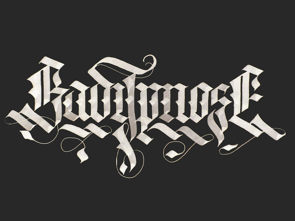 2012-2013 Fraktur Blackletter gothic handwriting