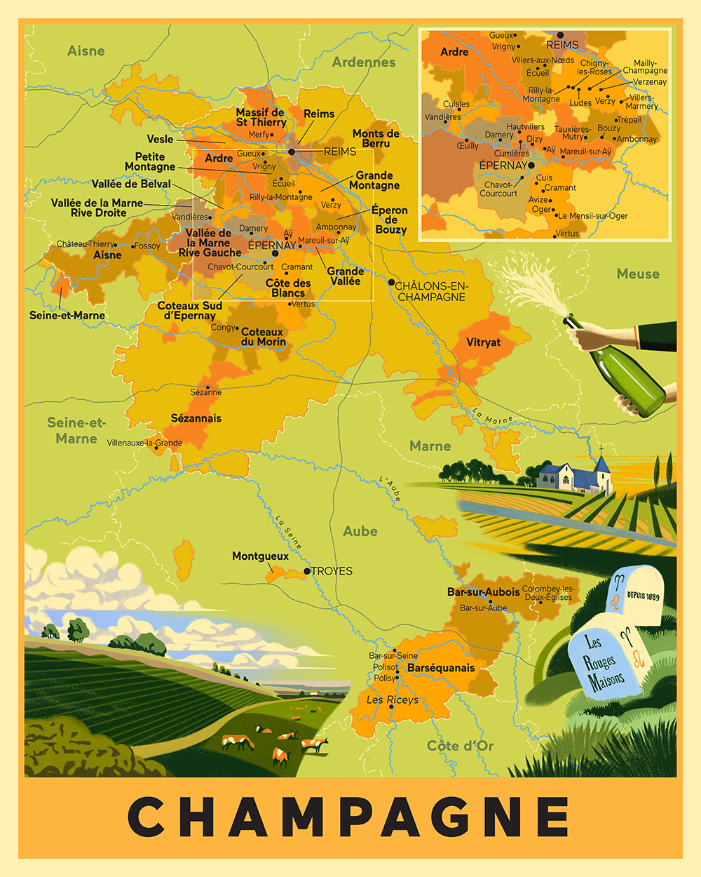 map Travel Landscape book france wine winery Wine Bottle francescobongiorni