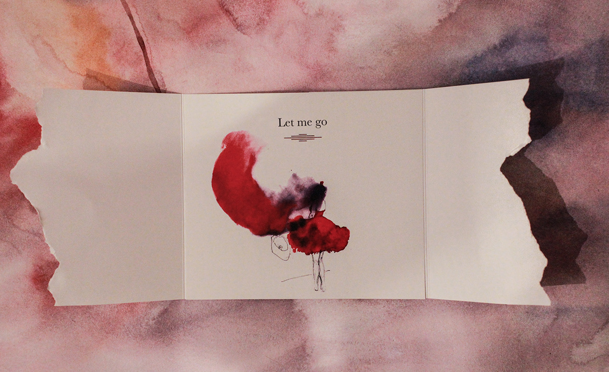 watercolor cards red heart valentine