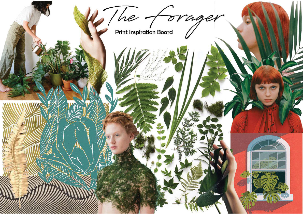 fashion design Garments illustrations illustratios mood bosrd NIFT plants