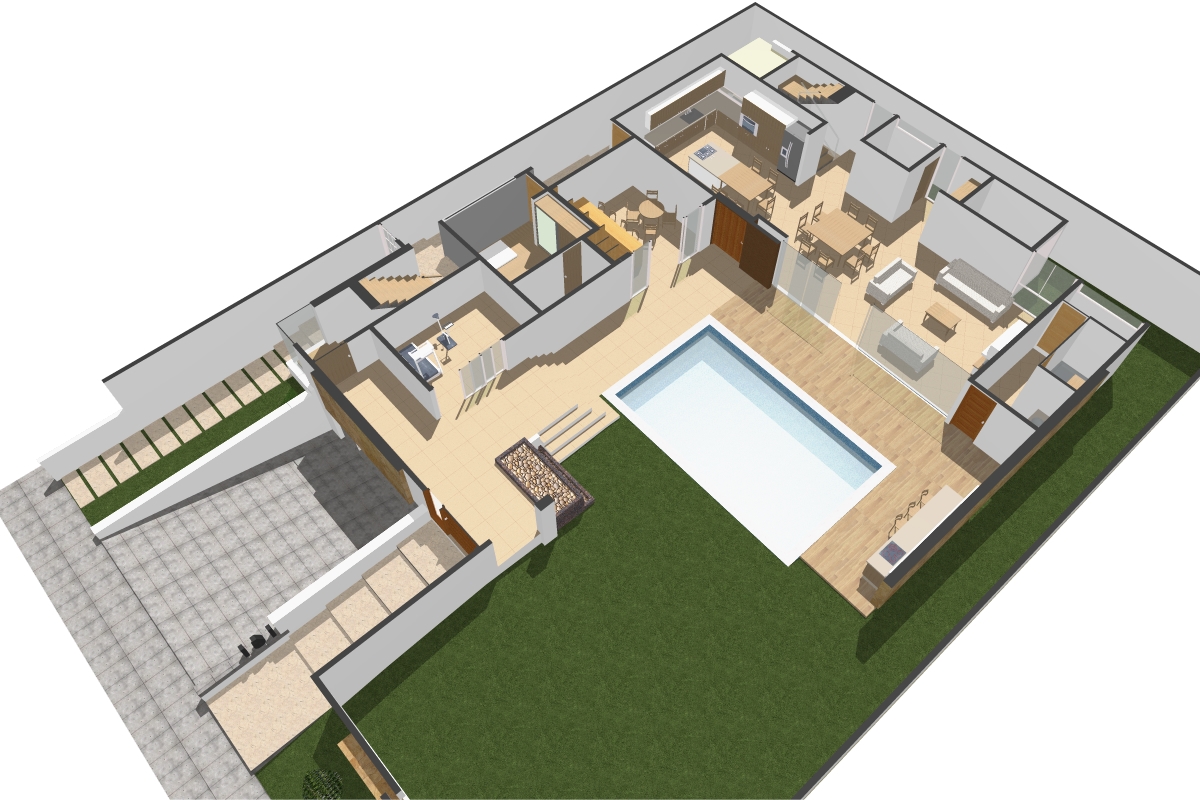 casa house archviz residential design mexico Queretaro 3D