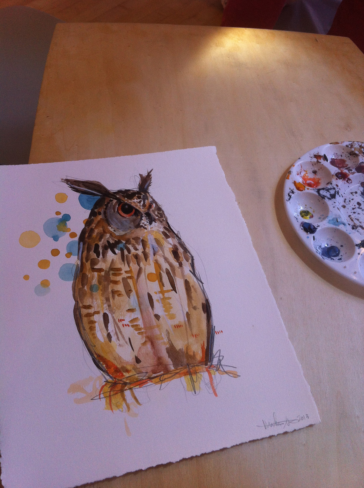 live drawing watercolor sketch animals