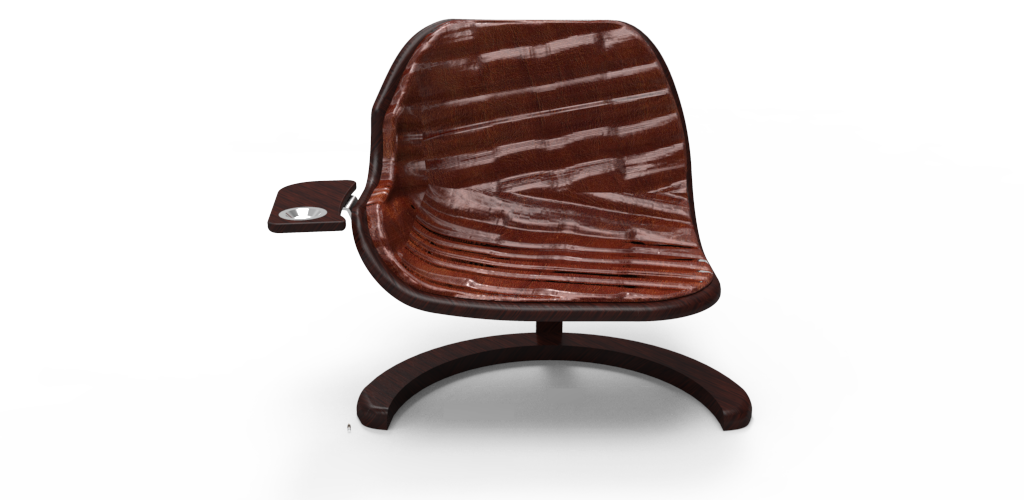 furniture chair wood leather