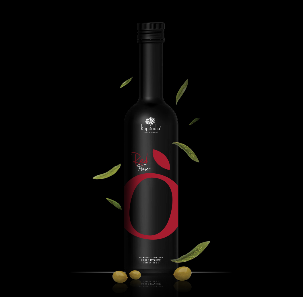 tunisian premium olive oil product design Tunisie huile Minimalism black bottle bouteille Premium Olive Oil Kapoudia