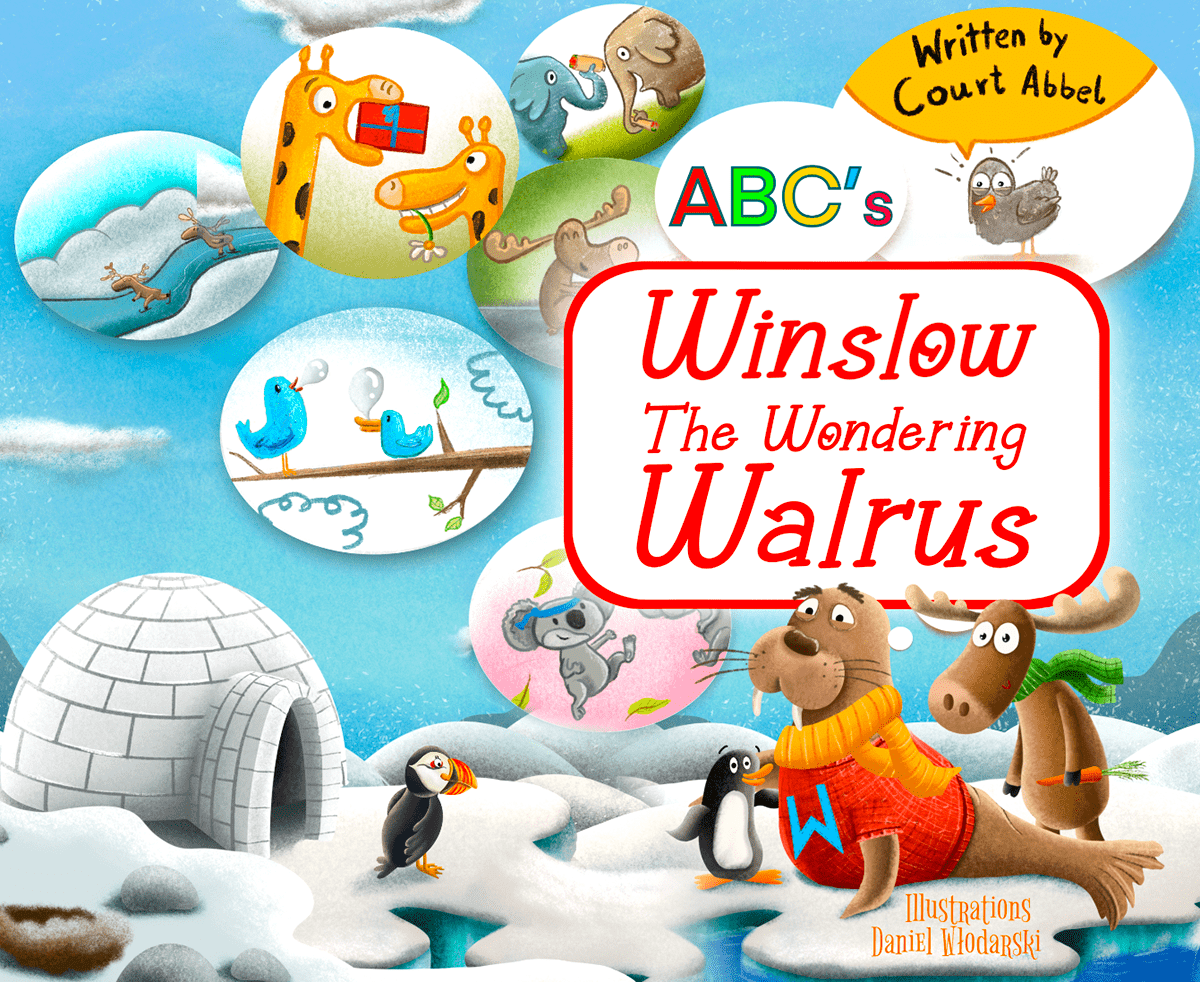 Arctic book book illustration Children's Illustrations childrenbook childrens books ILLUSTRATION  illustration for kids Illustrator walrus