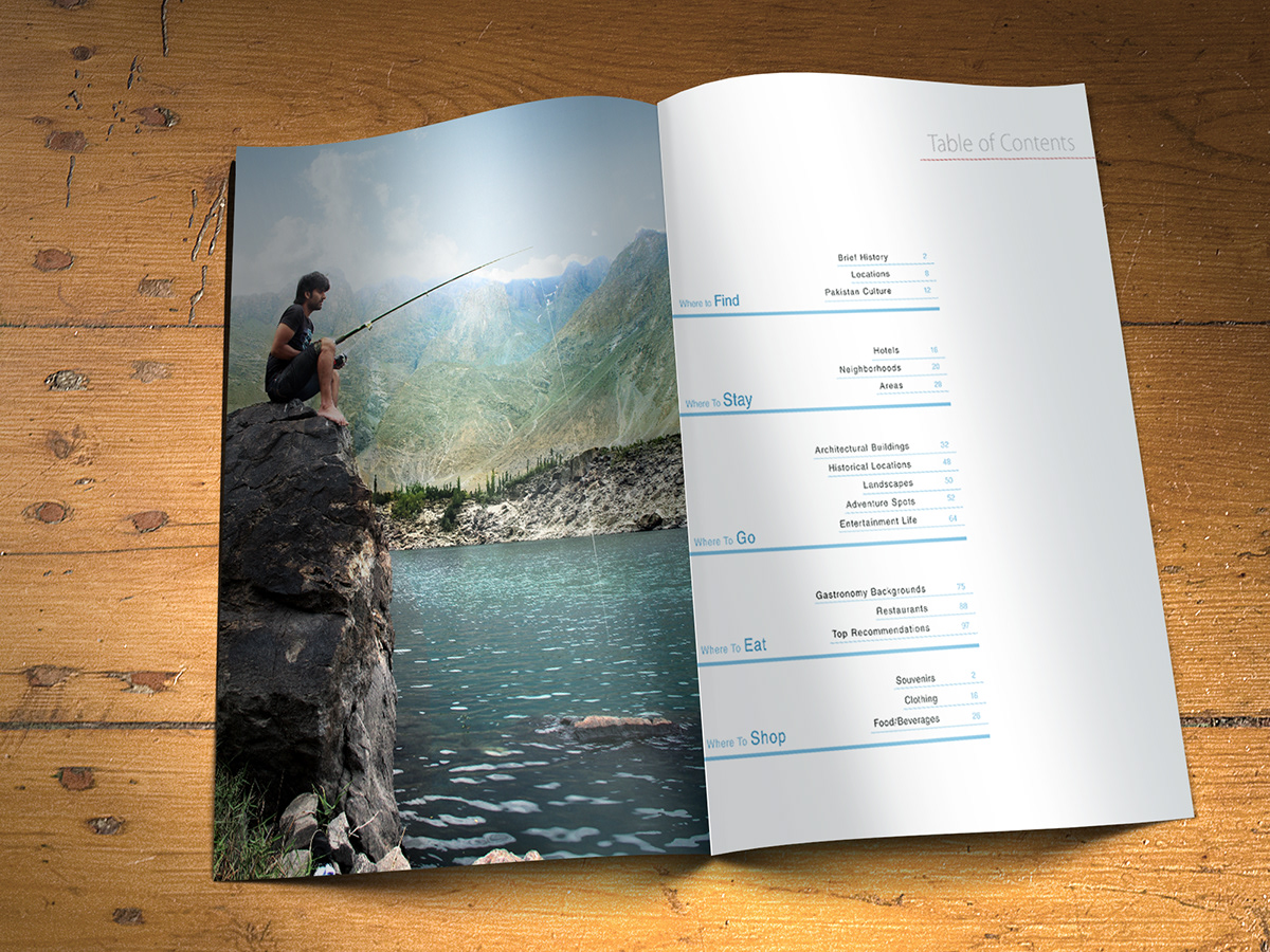 Catalogue Print Media corporate Creative Design tourism adventure Booklet creative designs creative layouts