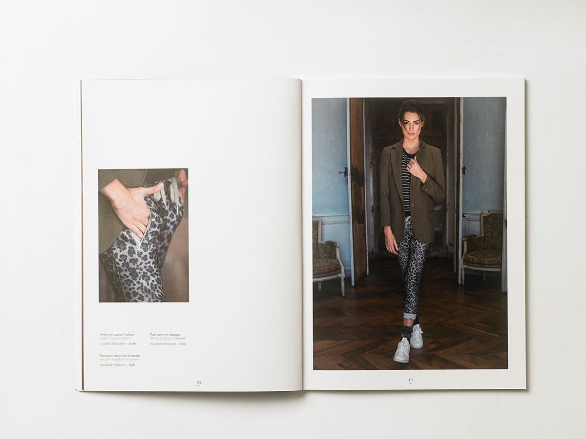 Mode Clothing woman Fall/Winter Catalogue magazine Lookbook joe san mise en page Collection brochure