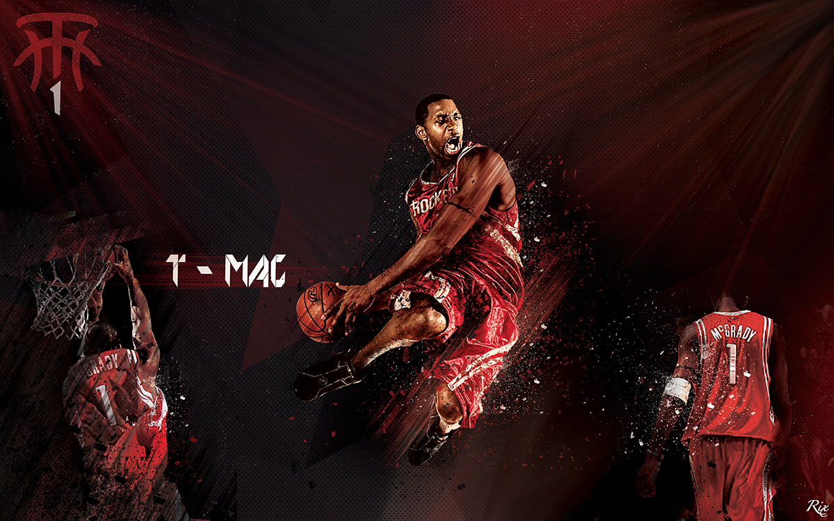 wallpaper tracy mcgrady houston rockets