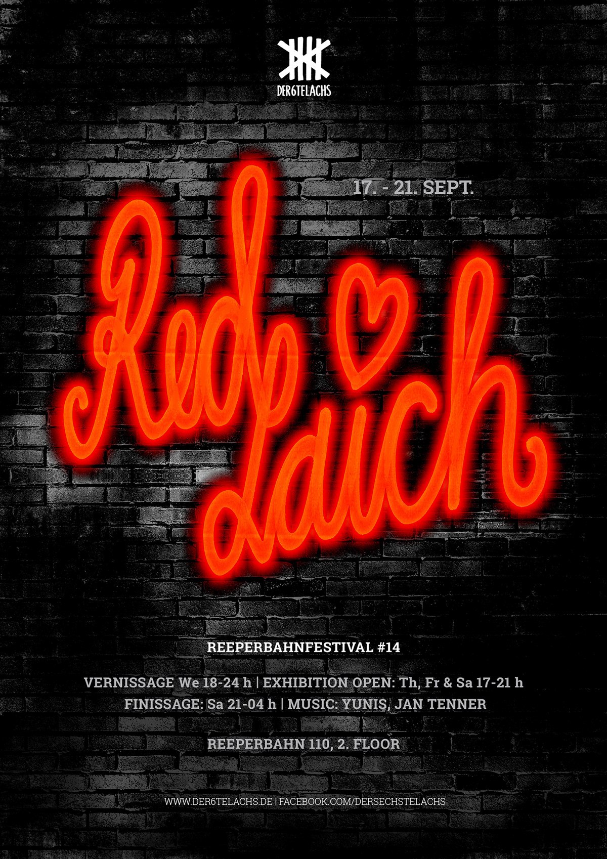 Reeperbahn festival 2014 der 6te lachs hamburg reeperbahn Exhibition  poster