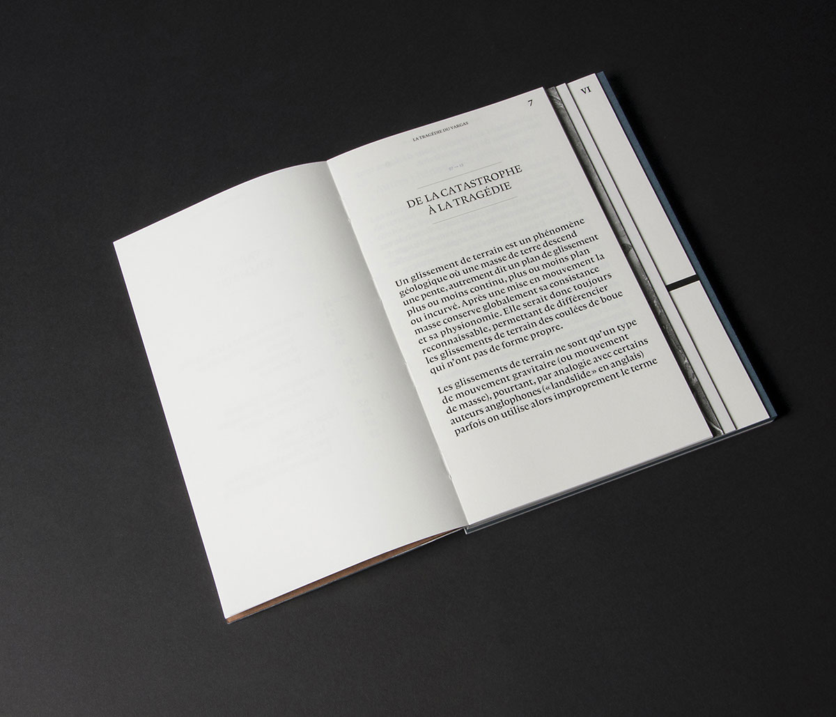 book design leaflet innovative binding Exposed Stitch surprise
