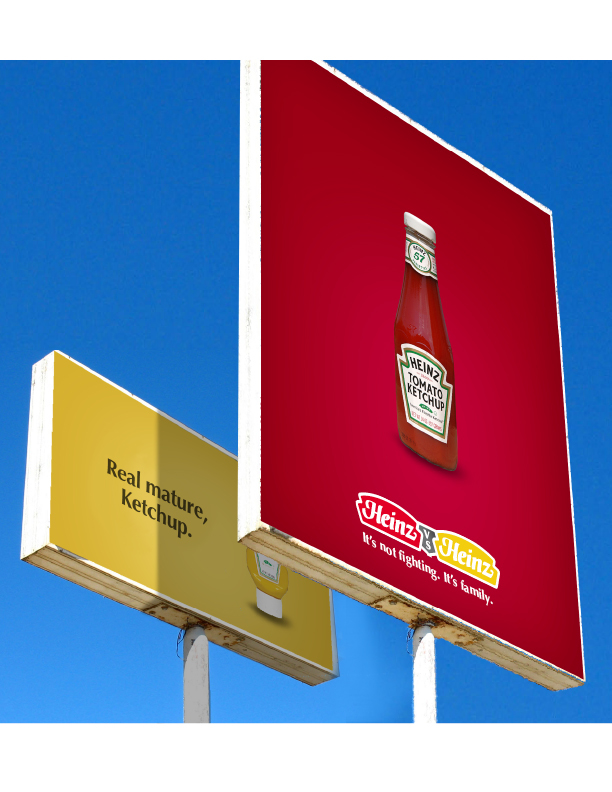 humber billboard heinz ketchup mustard