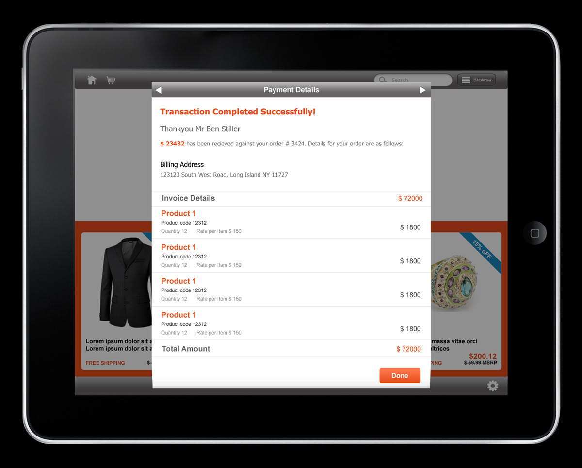 iphone iPad  shopping app