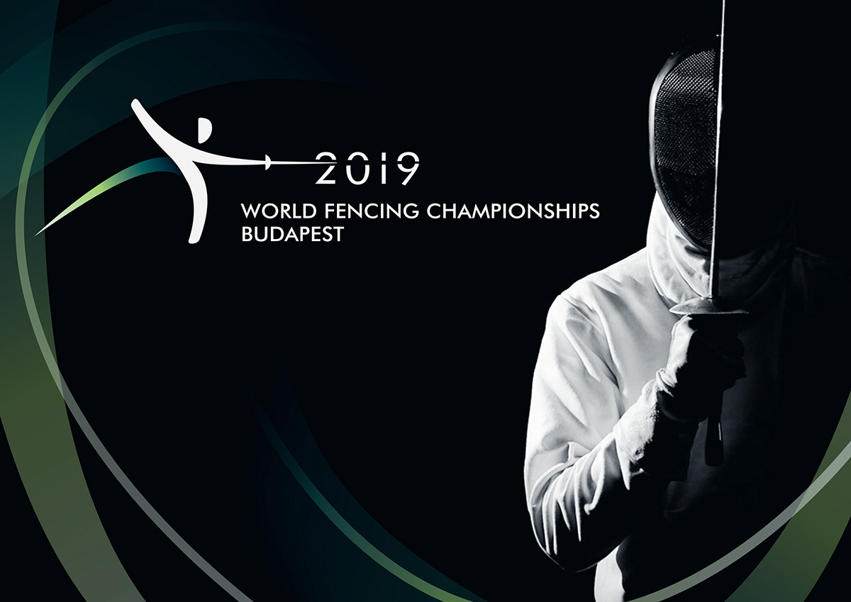 fencing Championship budapest sport logo