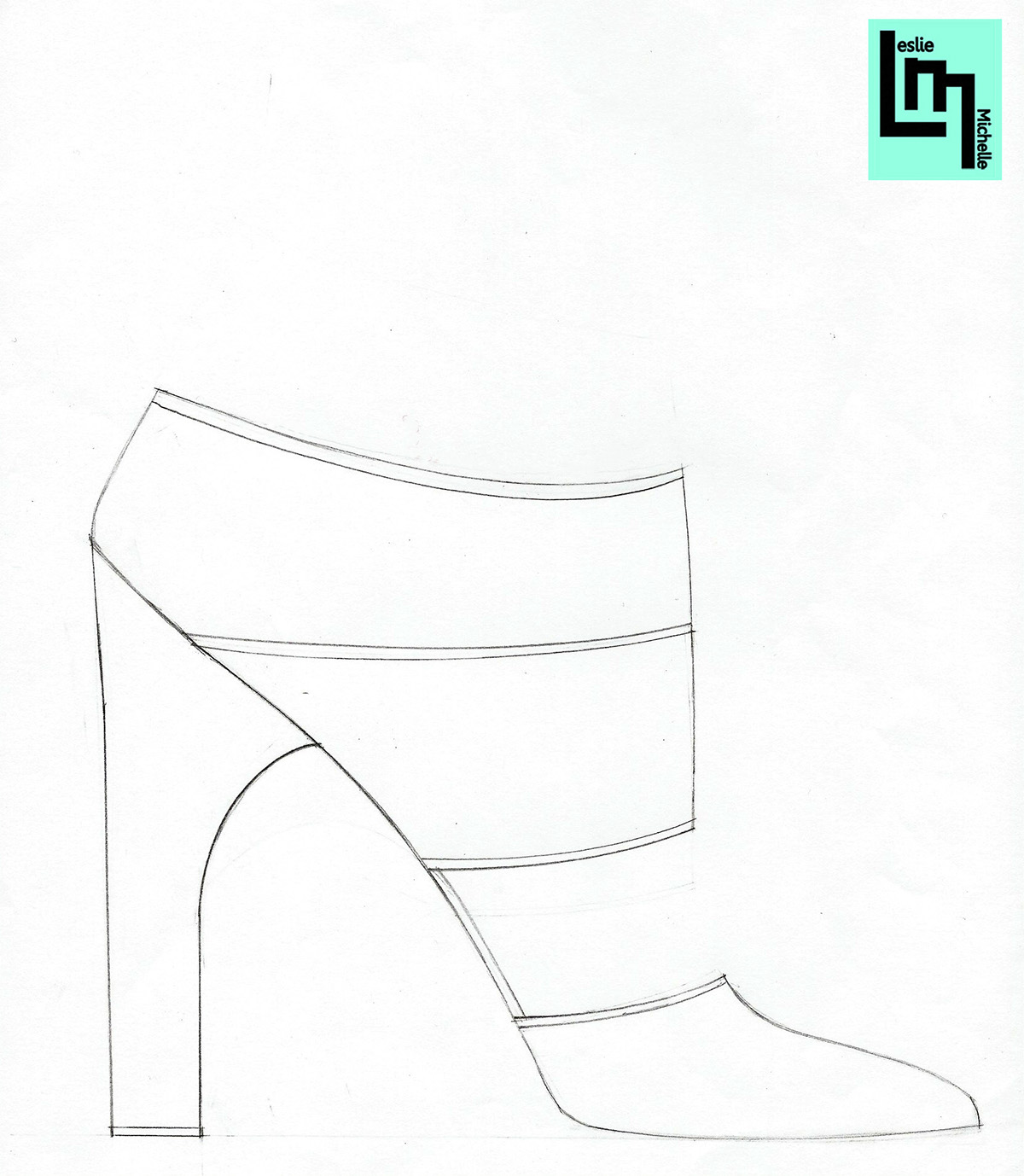Adobe Portfolio shoes sketches footwear