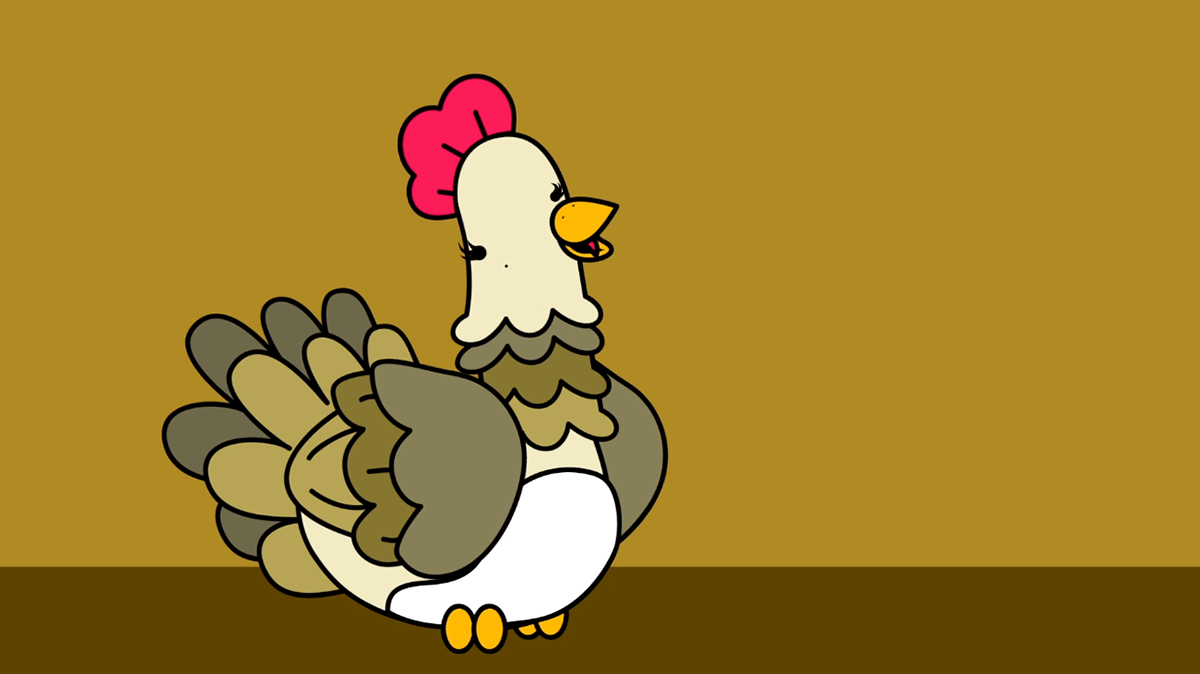 chicken laduck cartoon KID KOALA color flat Character audio react design animals