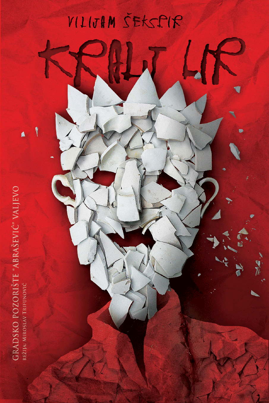 photo manipulation king lear teater poster art play
