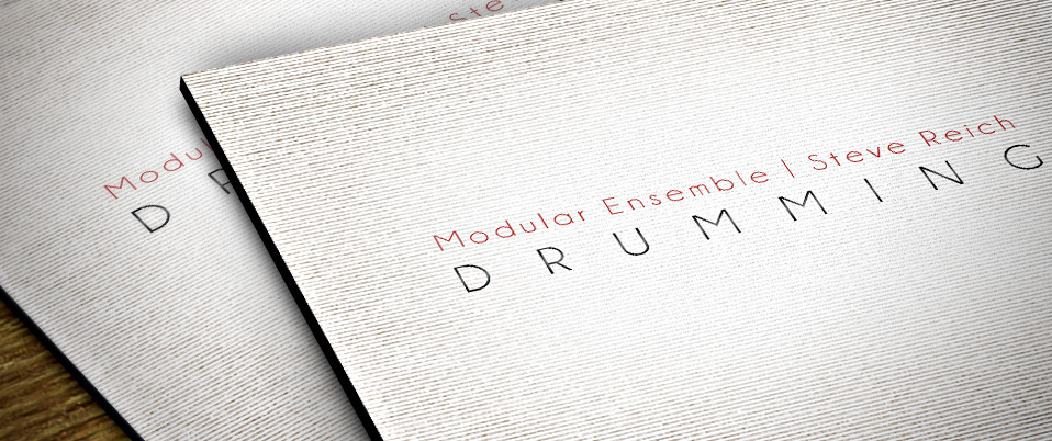 drumming B-Side cd artwork modular ensemble steve reich