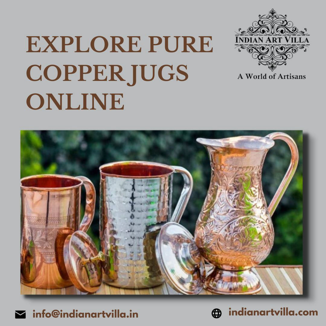 copper jug and glass set copper tumblers
