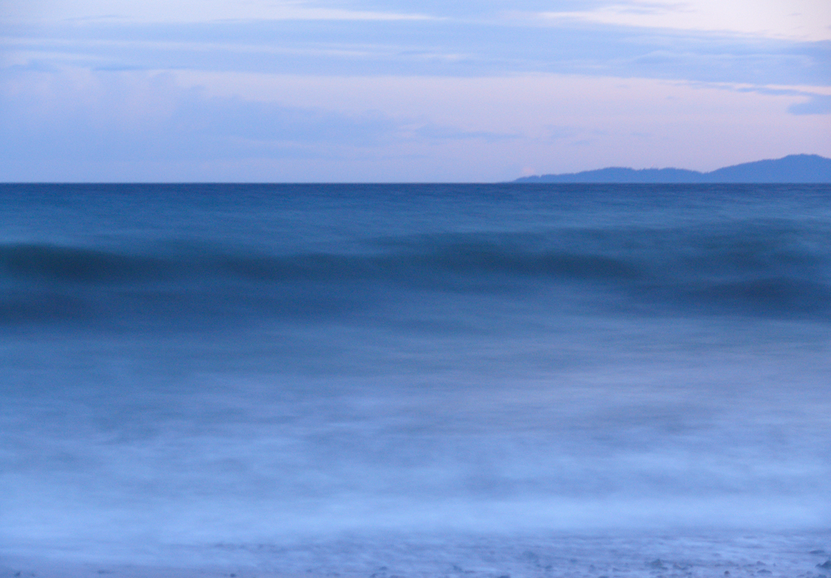 The Sea shore Coast beach waves blue Greece water long exposure Landscape