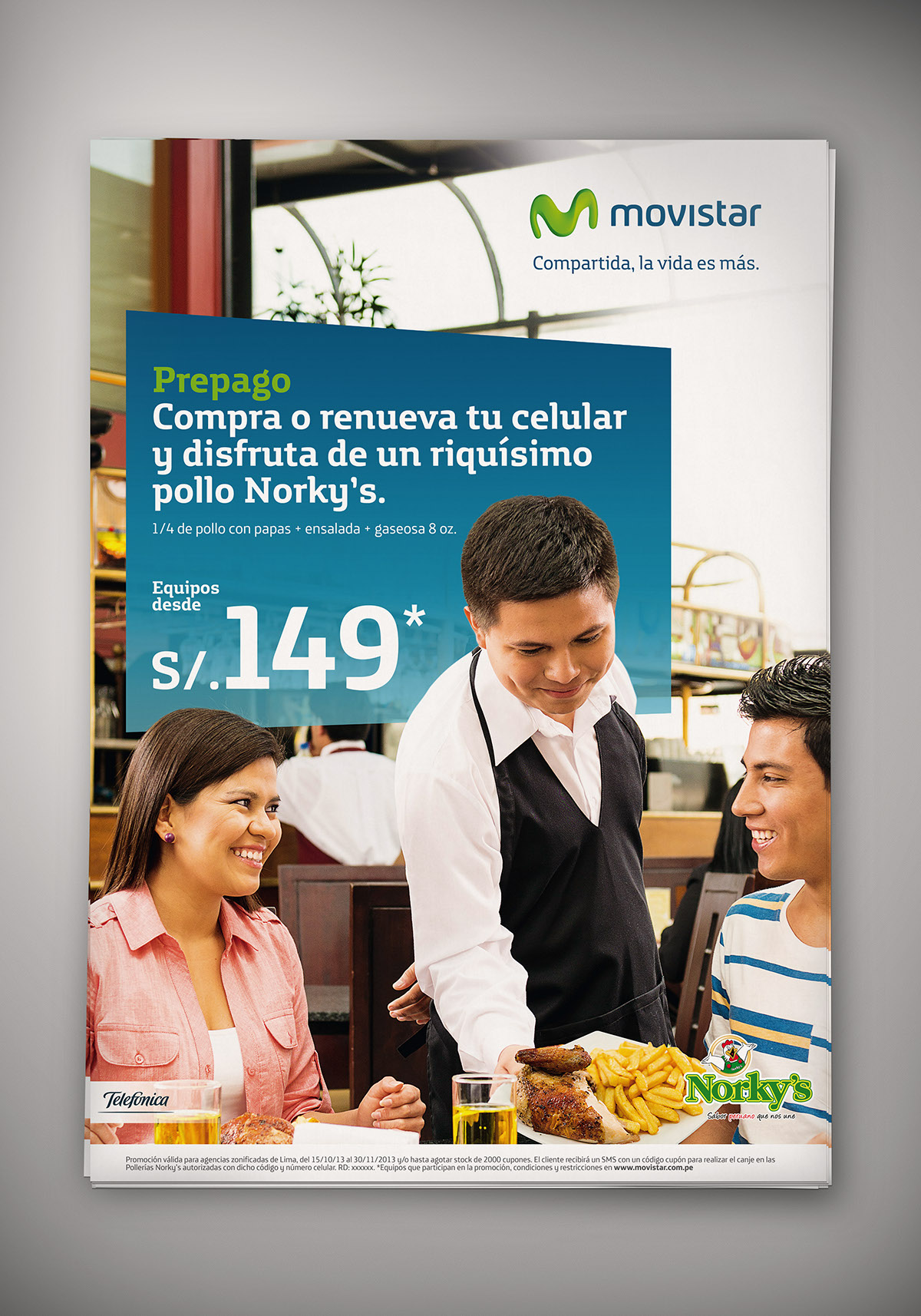 diseño movistar design brand HD Retail poster