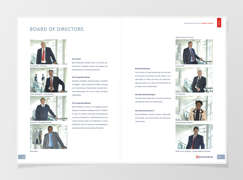 annual report  banking report Layout