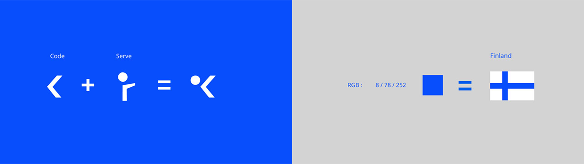 blue design UI ux comapny logo Website minimal code joren brosens