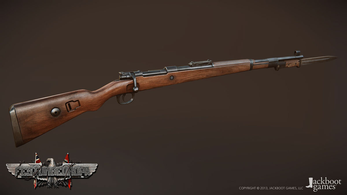 Karabiner98k Nazi Germany digital 3d Game Art 98k ww2 rifle sniperrifle cryengine NEXTGEN samsite Shooter FPS gameart tactical