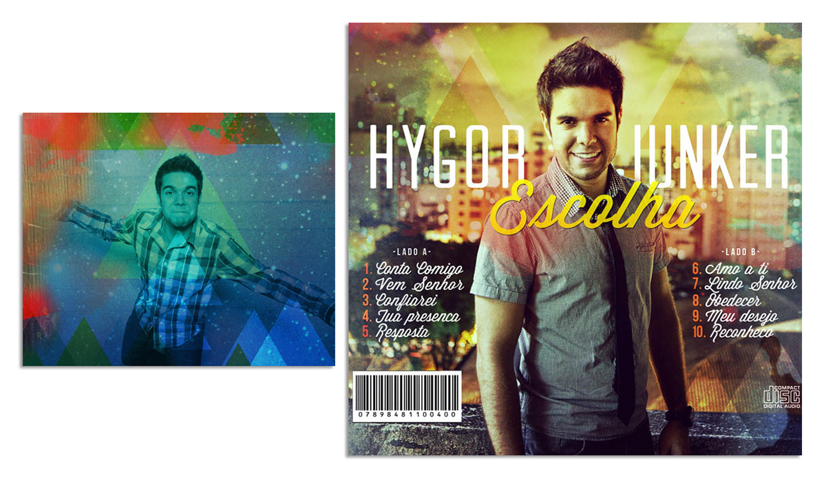 gospel cd disco musica pop design art cover flyer Hygor junker cross jesus sound Christian