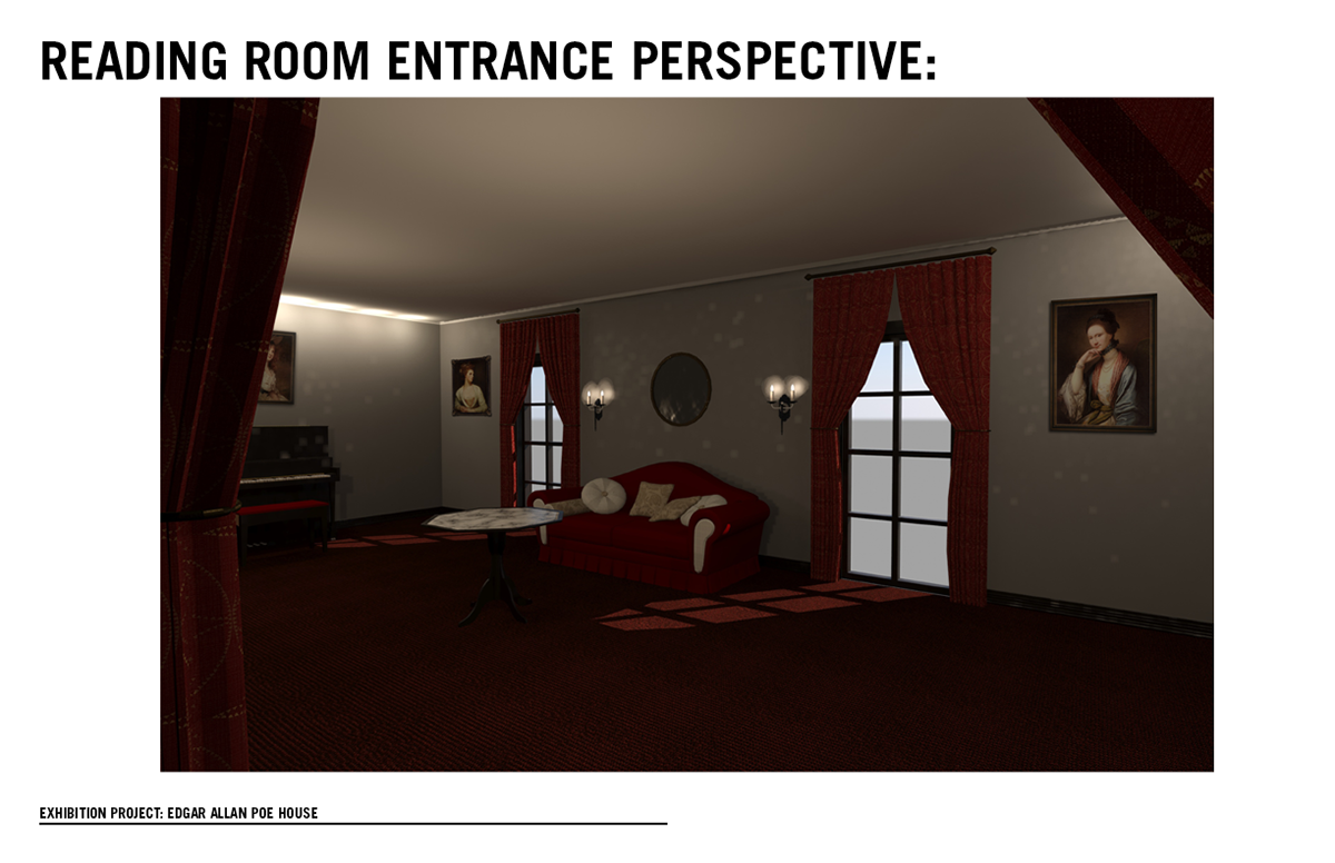 Edgar Allan Poe EXHIBIT DESIGN Collaboration advertisement graphic Interior design