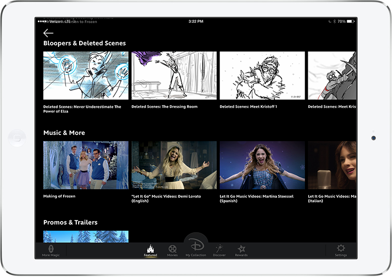 disney Movies video Streaming Web app mobile iphone iPad