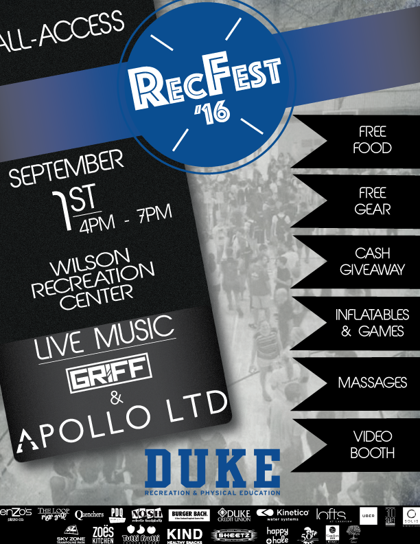 RecFest campus recreation Duke University