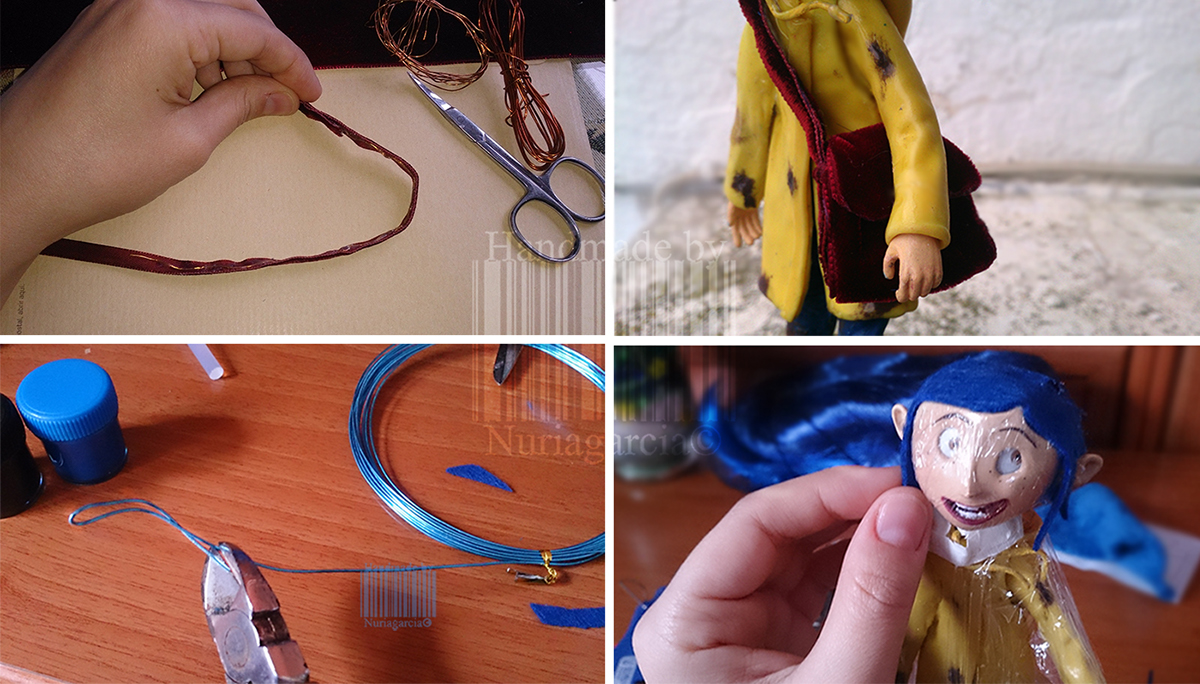 Coraline LAIKA stop motion doll ooak Custom customized Plasticine clay polymeric Character puppet toy motion