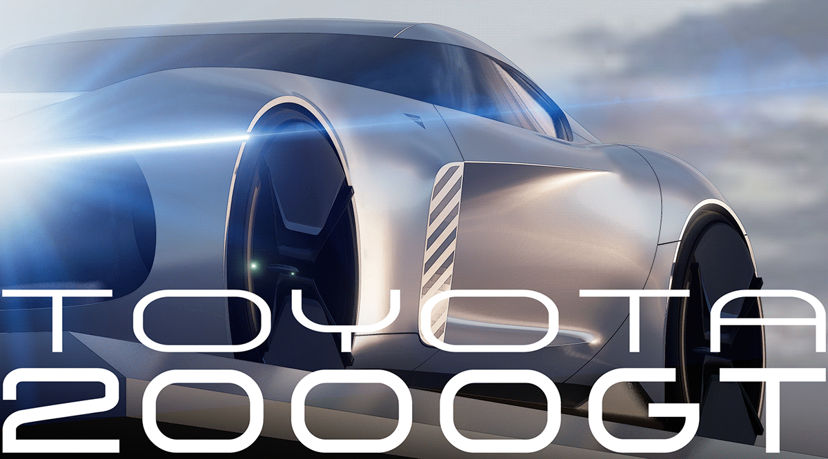 3D automotive   blender cardesign concept car futuristic industrial design  Retro supercar Transportation Design