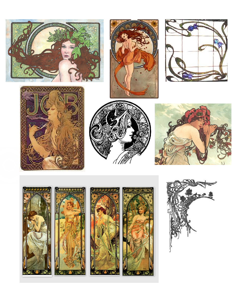 art artnouveau graphicdesign history Illustrator adobe bookmark Nouveau Paintings design