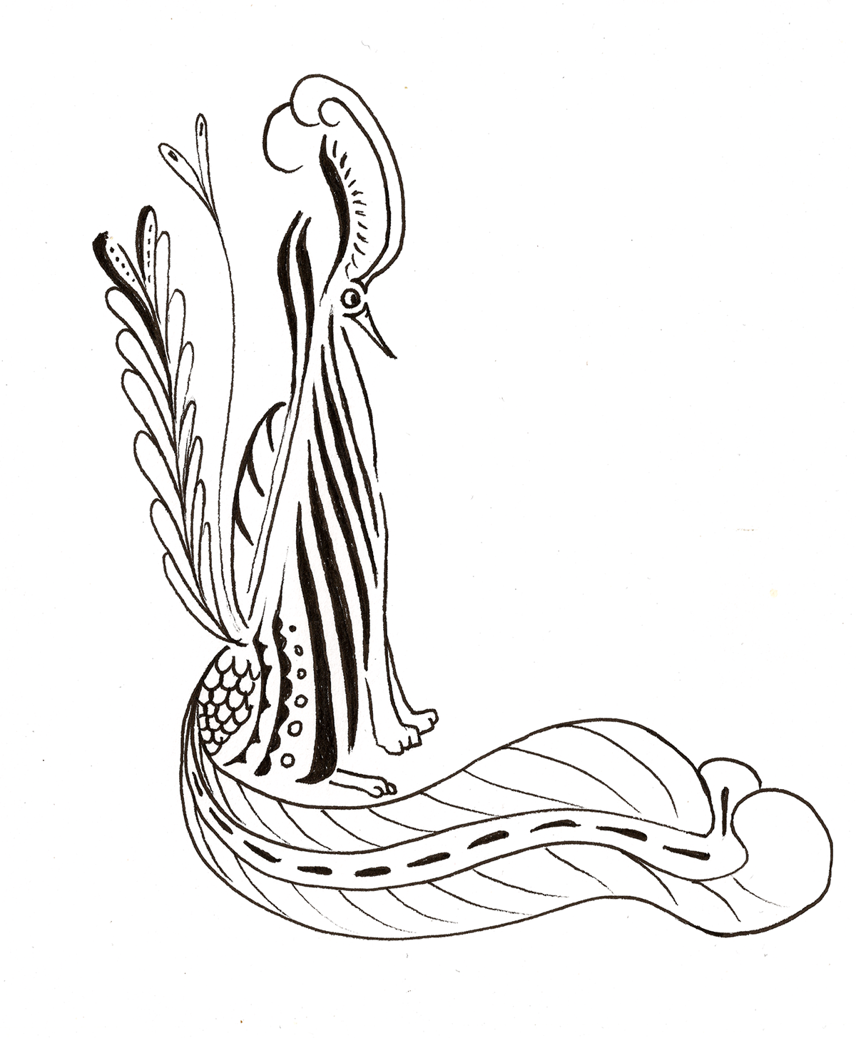 mermaids  fantasy  pen  ink