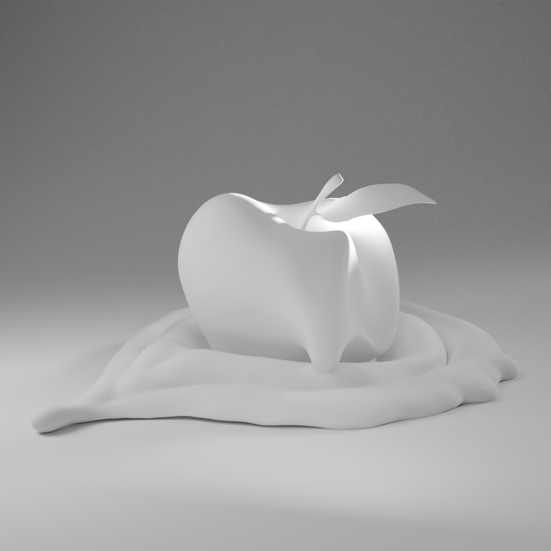 Fruit 3D banana watermelon apple blender 3d ILLUSTRATION  3D illustration
