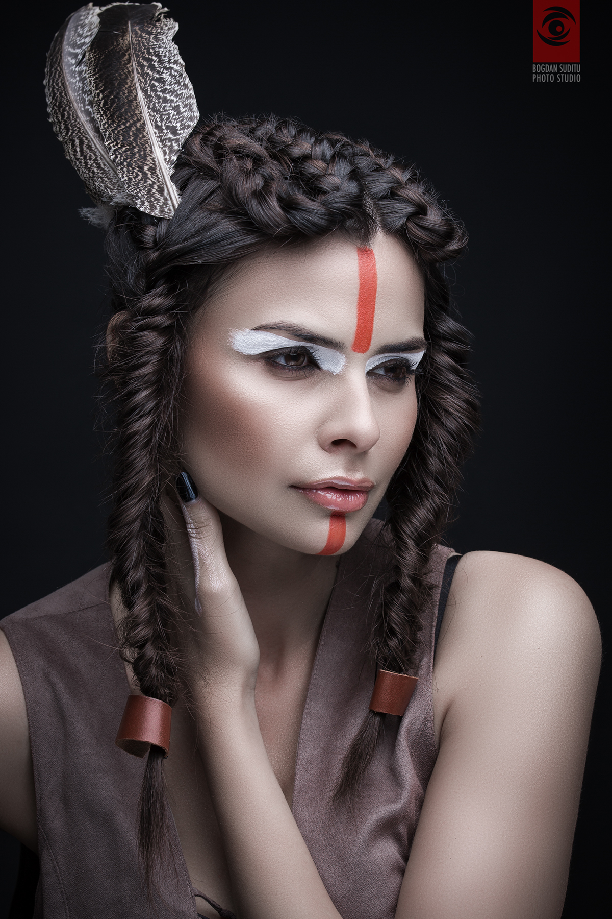 makeup fantasy tribal tribal makeup model studio Studio Photography photographer beauty girl