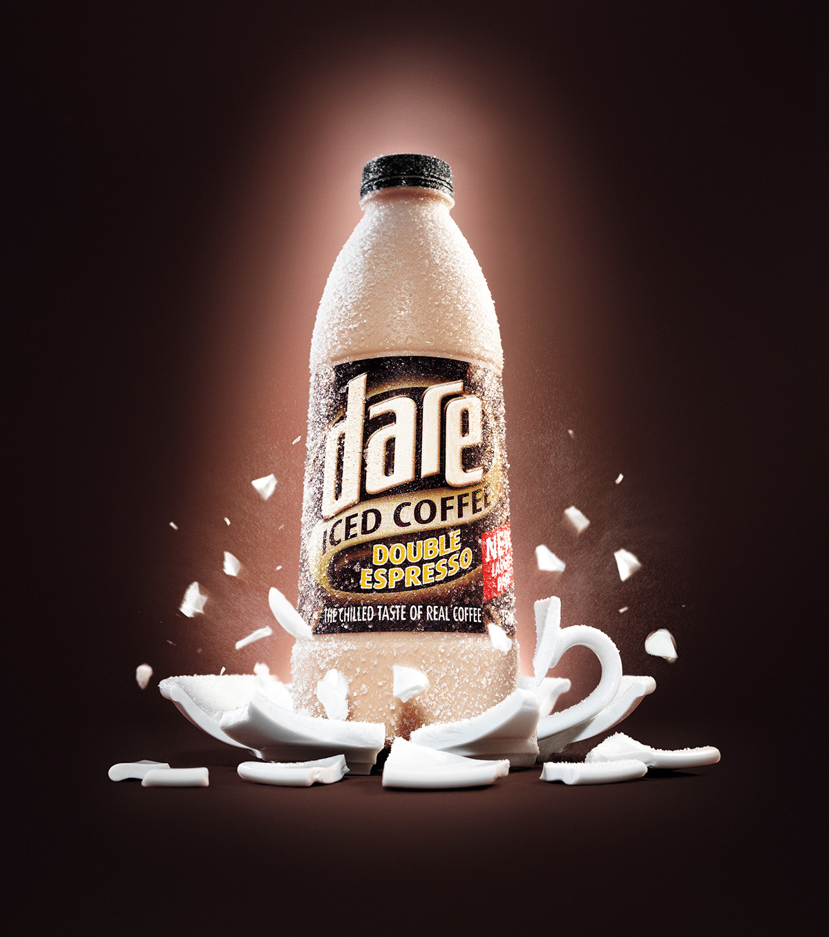 Dare iced coffee product frost motion smash drink beverage